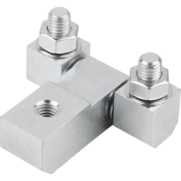 Square Hinge Long Version With Fastening Nut, Steel Galvanized, B=51, A=50, A1=29, A2=14